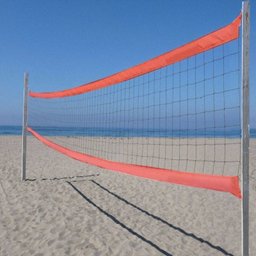 Rede Vôlei  Praia Oficial 8,50 m 2 Faixas Laranja - 2