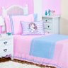 Colcha Solteiro Infantil Unicórnio com Almofada 4 Peças Rosa - 1