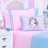 Colcha Solteiro Infantil Unicórnio com Almofada 4 Peças Rosa - 2
