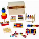 Ver imagem 1 de Brinquedos De Madeira - Baú Educativo 10 Brinquedos
