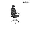 Ver imagem 3 de Cadeira de Escritório Secretaria Diretor Roma Ergonômica com Apoio de Nuca