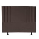 Ver imagem 1 de Cabeceira Estofada Cama Box Queen Grécia 160cm Courino:marrom