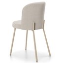 Ver mais imagens de Kit 4 Cadeiras Sala de Jantar Estofada Gavi Arena L02 Linho Cru Lyam Decor