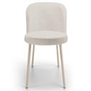 Ver imagem 3 de Kit 4 Cadeiras Sala de Jantar Estofada Gavi Arena L02 Linho Cru Lyam Decor