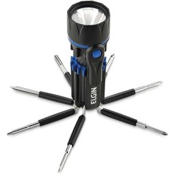 Lanterna Led Versatil 8 Em 1 Preta Elgin - 2