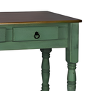 Ver imagem 3 de Aparador Mirabel com 2 Gavetas Verde Kalle Laca com Castanho Envelhecido