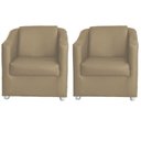 Ver imagem 1 de Kit 2 Poltronas Decorativas Lucy Sintetico Bege