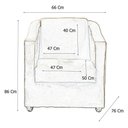 Ver imagem 3 de Kit 2 Poltronas Decorativas Lucy Sintetico Bege