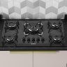 Cooktop Electra 5 Bocas Tripla Chama Preto Bivolt  Itatiaia - 1