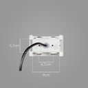 Ver mais imagens de Arandela Clessidra Branco LED 4W 3000K IP65 Opus Efeito Luz ST2643