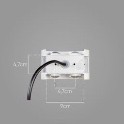 Arandela Clessidra Branco LED 4W 3000K IP65 Opus Efeito Luz ST2643 - 8