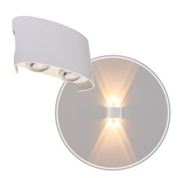 Arandela Clessidra Branco LED 4W 3000K IP65 Opus Efeito Luz ST2643 - 1