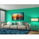 Ver imagem 2 de Quadro Decorativo Abstrato Canvas com Moldura Filete Barco Oceano Salas Gg