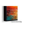 Quadro Decorativo Abstrato Canvas com Moldura Filete Barco Oceano Salas Gg - 3