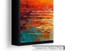 Ver imagem 3 de Quadro Decorativo Abstrato Canvas com Moldura Filete Barco Oceano Salas Gg