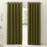 Cortina para Sala de Voil com Blackout PVC 3,50x2,50 Verde - 1