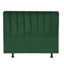 Ver imagem 2 de Cabeceira Estofada Kiara 195cm King Size para Cama Box Quarto Suede Verde - Ahazzo Móveis