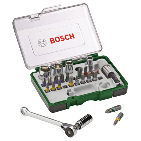 Jogo de Bits e Soquetes 27 Peças 2607017160 Bosch