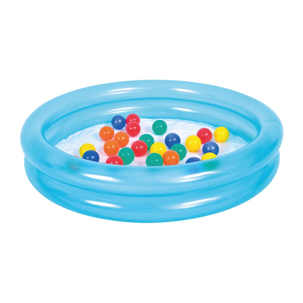 Piscina de Bolinhas Inflável Infantil 25 bolas 120 Litros Jilong - Azul - 2