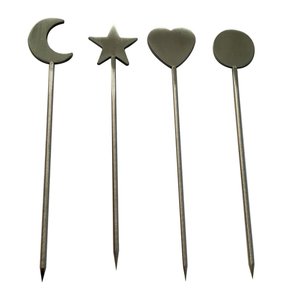 Conjunto Aperitivo Shake And Snack em Aco Inox 4 Pecas Prata