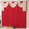 Cortina Imperial 2,00m x 1,80m - Tecido Malha Gel - Vermelho - 1