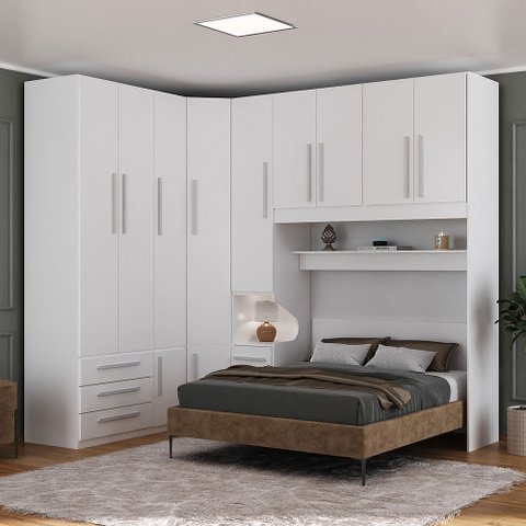 Dormitório Queen Size Completo 1218 Branco