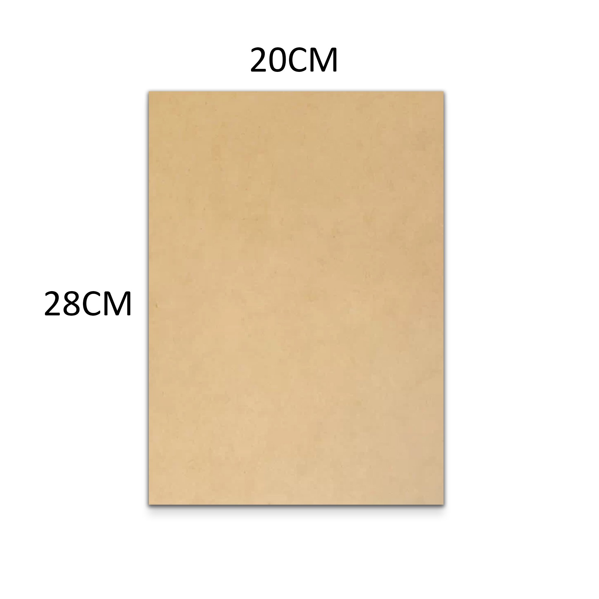 Placa Mdf Cru 2,5mm Chapa 20x28,5 Cm - Kit 20 Unidades - 3