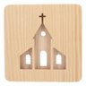 Luminária de Mesa Abajur Led Lotus Decor Lumi03 Igreja Pinus - 2