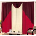 Ver imagem 1 de Cortina Lisboa 3,00m x 2,60m - Malha Gel- Vermelho/Vinho