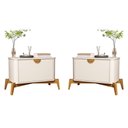 Ver imagem 1 de Conjunto Mesa de Cabeceira San Marino Off White