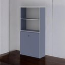 Ver imagem 2 de Armário Estante com Prateleiras Doubler Azul