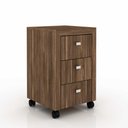 Ver imagem 4 de Conjunto de Escritório com Escrivaninha 05 pç CJ43018-038 Tecno Móbili - Tecno Móbili Nogal