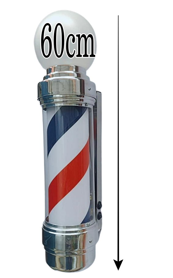 Barber Pole Giratório 60cm Bivolt + Barber Mini 30cm Promo. - 6