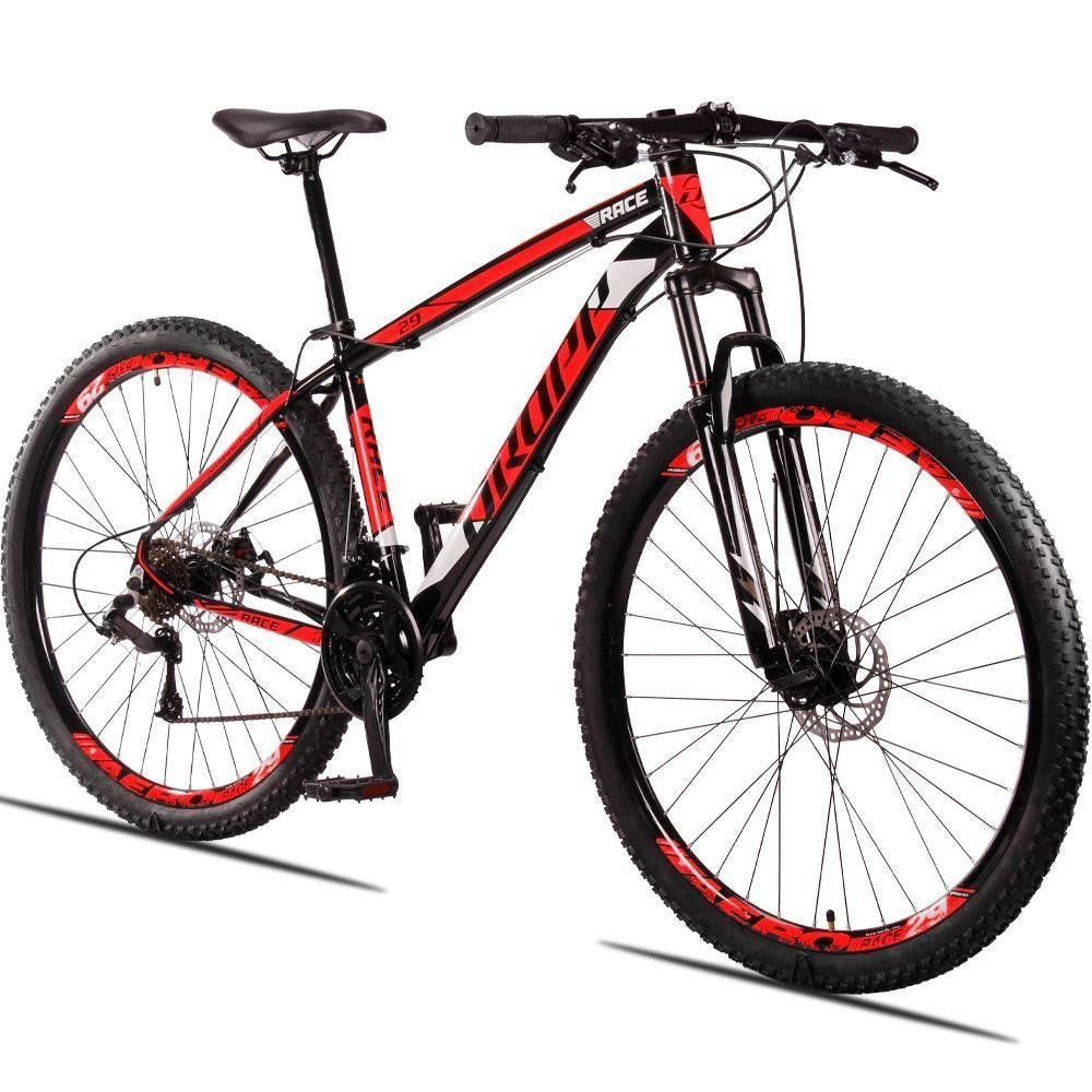 Bicicleta Aro 29 Dropp Race 24 Vel Câmbio Traseiro Shimano Freio a Disco Bike Mtb Alumínio Preto+ - 2