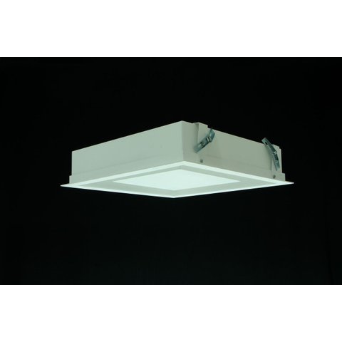 Plafon Luz Indireta Embutir Quadrado 6G9 60cm Real 201/60