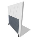Ver imagem 4 de Cabeceira Cama Box Solteiro Dallas 90cm Corano Branco - Desk Design