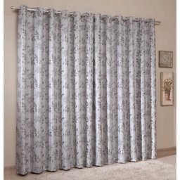 Cortina Blackout Jacquard Prata 2,0M x 1,80M Sultan - 1 Cortina Blackout Jacquard Prata 2,0M x 1,80M Sultan - 1