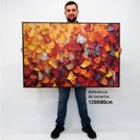 Ver imagem 2 de Quadro Decorativo Caixa Floral Luxo Outono em Pinceladas Tacolado Moldura Caixa Alta 4,5cm Madeira C