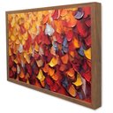 Ver imagem 1 de Quadro Decorativo Caixa Floral Luxo Outono em Pinceladas Tacolado Moldura Caixa Alta 4,5cm Madeira C