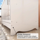 Ver imagem 5 de Kit Berço e Cômoda Peroba Bolinha Cor Branco Quarto Infantil