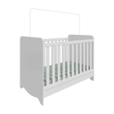Ver imagem 2 de Kit Berço e Cômoda Peroba Bolinha Cor Branco Quarto Infantil