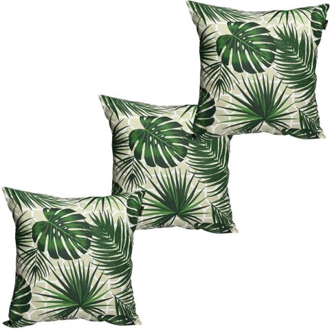 3 Almofadas Cheias para Sofá Decorativas, Impermeáveis e Antimofo Grande Trama