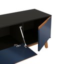 Ver imagem 6 de Rack Kappesberg 3 Portas Preto Fosco/azul Profundo 180cm