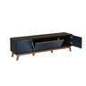 Rack Kappesberg 3 Portas Preto Fosco/azul Profundo 180cm - 7