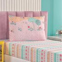 Ver imagem 5 de Enxoval Kit Colcha + Jogo de Cama Lençol Bouti Solteiro Infantil Kids 4 Peças - Balão