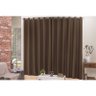 Cortina Mariana 2 Metros Tecido Capri Cor Tabaco - 1