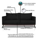 Ver imagem 7 de Sofá Zefir 2 Lugares 1,80 Veludo - Lucadi Home