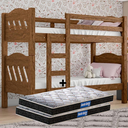 Ver imagem 6 de Beliche C/ Estrado e Escada Reforçado Pérola C/ 2 Colchões Probel D20