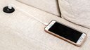 Ver imagem 4 de Sofa Retratil Rosoft Linho Branco Usb Acoplado 220cm - 62533
