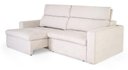 Ver imagem 2 de Sofa Retratil Rosoft Linho Branco Usb Acoplado 220cm - 62533